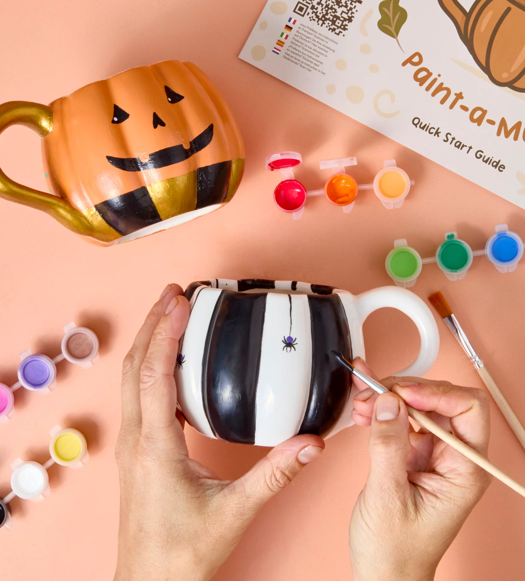 Halloween Pumpkin Paint-a-Mug x2 - Image 3